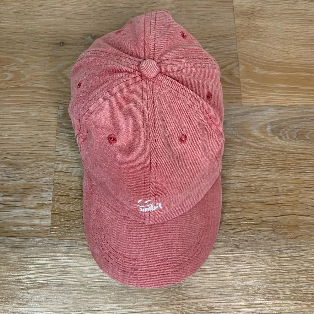 Smile Women’s Red Adjustable Strapback Hat